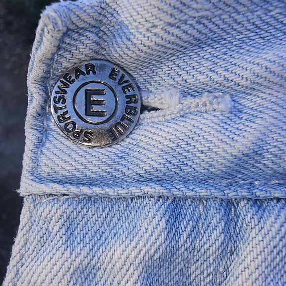 Vintage 80s Everblue patchwork Jeans Size 9/10 - Picture 2 of 16